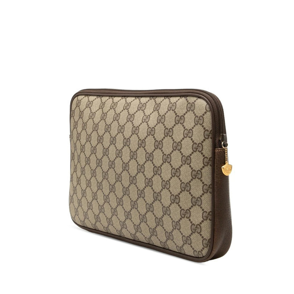 Gucci GG Supreme Shoulder Bag Bag Shoulder Beige Cream Brown Leather - Picture 2 of 6
